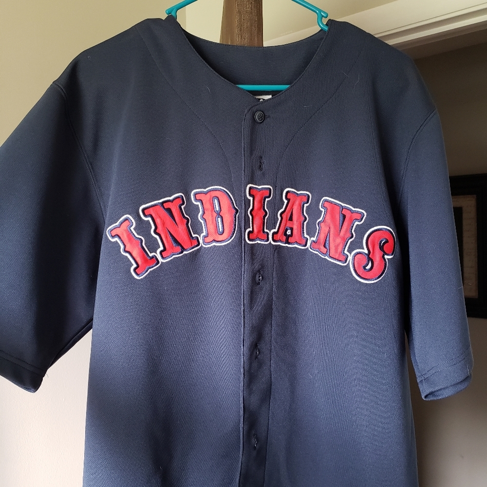 Cleveland Indians button up old school jersey
